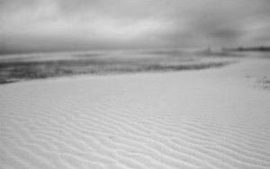 Windy beach sand