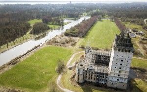 Kasteel Almere by drone