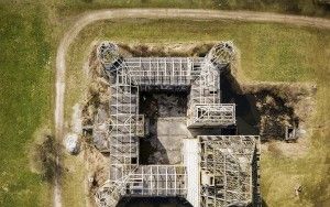 Kasteel Almere by drone