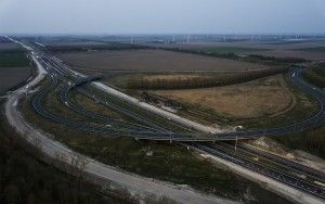 Highway junction from the air