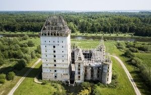 Kasteel Almere by drone