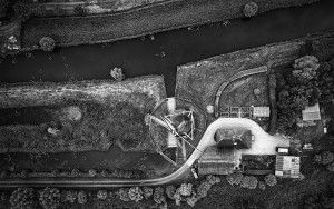 Windmill from above, near Weesp