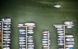 Muiden Marina by drone