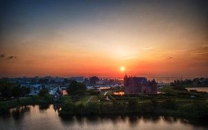 Sunset at Muiderslot