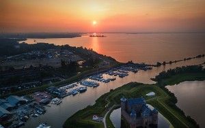 Sunset at Muiderslot