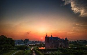 Sunset at Muiderslot