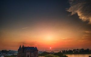 Sunset at Muiderslot