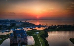 Sunset at Muiderslot