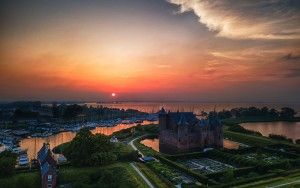 Sunset at Muiderslot