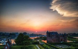 Sunset at Muiderslot