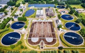 Water basins from above