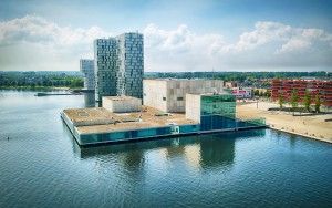 Almere city centre by drone