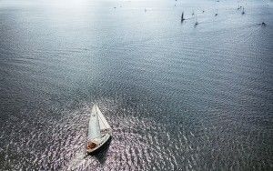 Sailing boats on Gooimeer