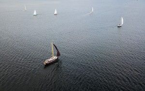 Sailing boats on Gooimeer