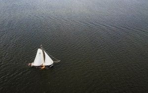 Sailing boats on Gooimeer