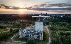 Almere Castle from my drone during sunset