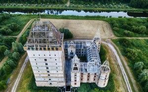 Almere Castle from my drone during sunset