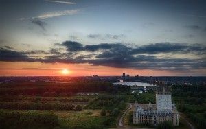 Almere Castle from my drone during sunset