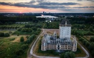 Almere Castle from my drone during sunset