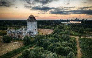 Almere Castle from my drone during sunset