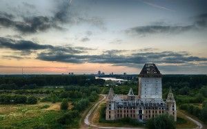 Almere Castle from my drone during sunset