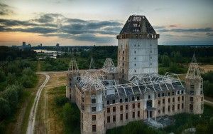 Almere Castle from my drone during sunset