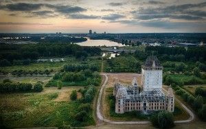 Almere Castle from my drone during sunset