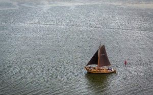 Sailing on Gooimeer from my drone