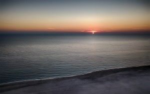 Drone sunset at Hargen aan zee