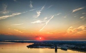 Sunset over Almere-Haven