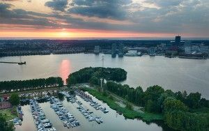 Lake Weerwater during sunset