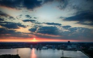 Lake Weerwater during sunset