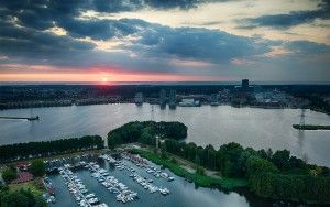 Lake Weerwater during sunset