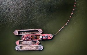 Boats from my drone