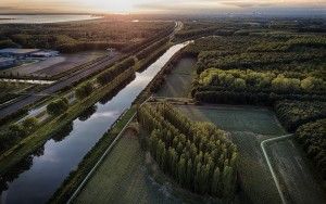 Sunset at De Groene Kathedraal