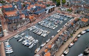 New Bunschoten-Spakenburg marina by drone