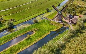 Drone picture of Windmilll de Onrust