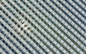 Endless rows of glass from my drone