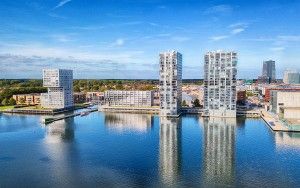 Architecture in Almere by drone