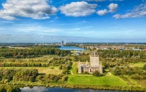 Drone overview picture of Almere castle