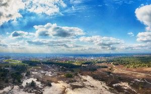 Drone panorama of Bussumerheide