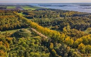 Autumn lane from my drone