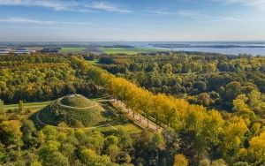 Almere Boven and autumn trees from my drone