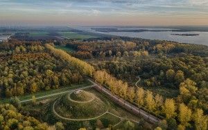 Almere-Boven surrounded by autumn trees