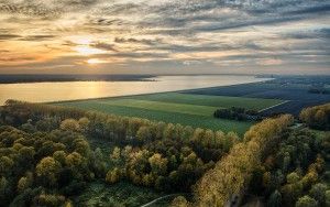 Autumn sunset from my drone