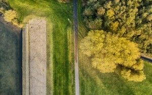 Autumn beach from my drone