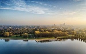 Noorderplassen beach in autumn