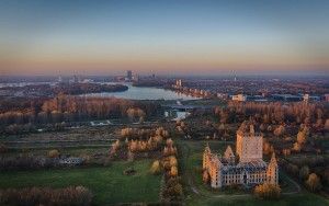 Sunset at Almere castle