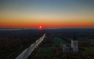 Sunset over Almere Castle