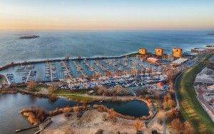 Sunset picture of Muiderzand marina